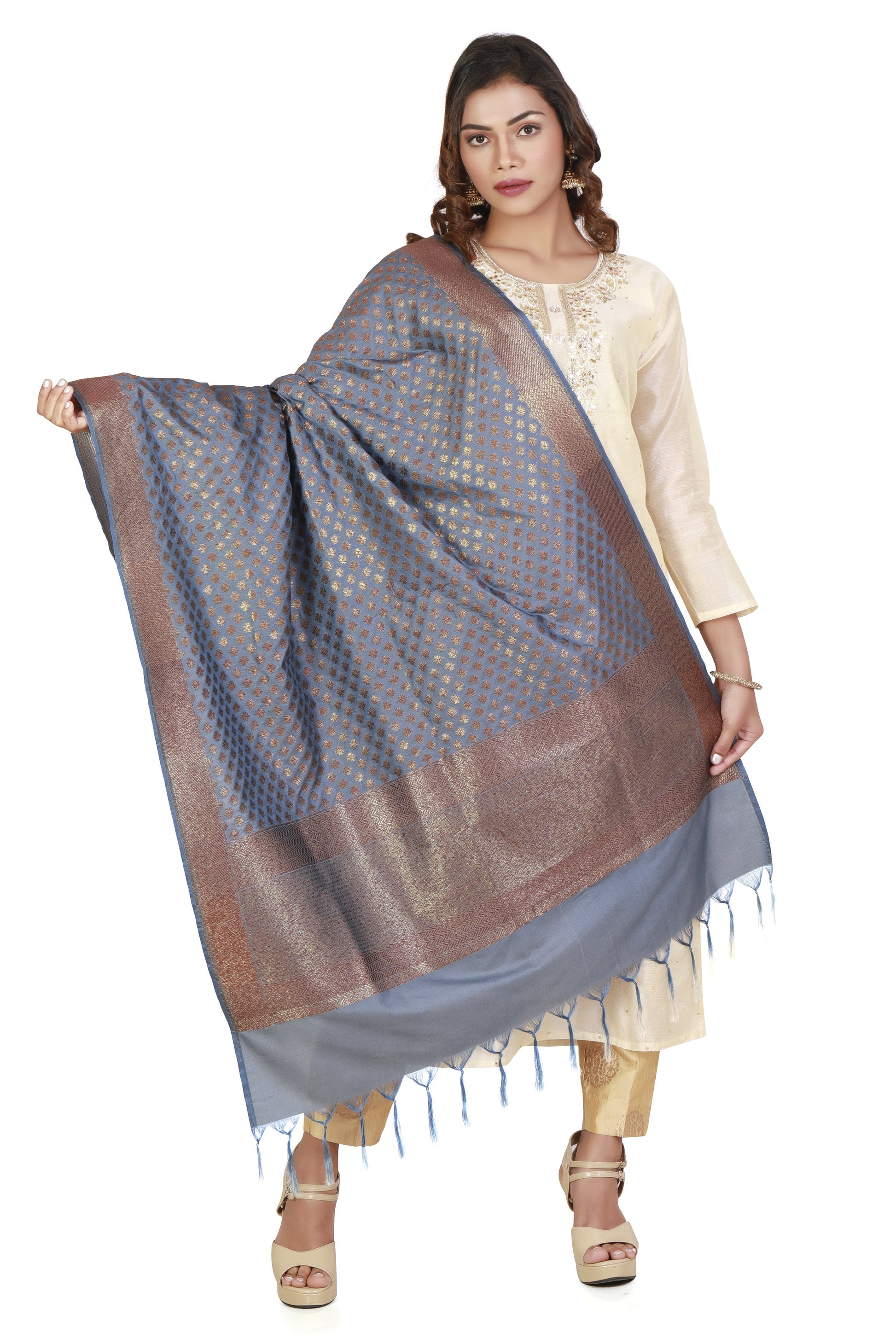 pure banarasi silk dupatta