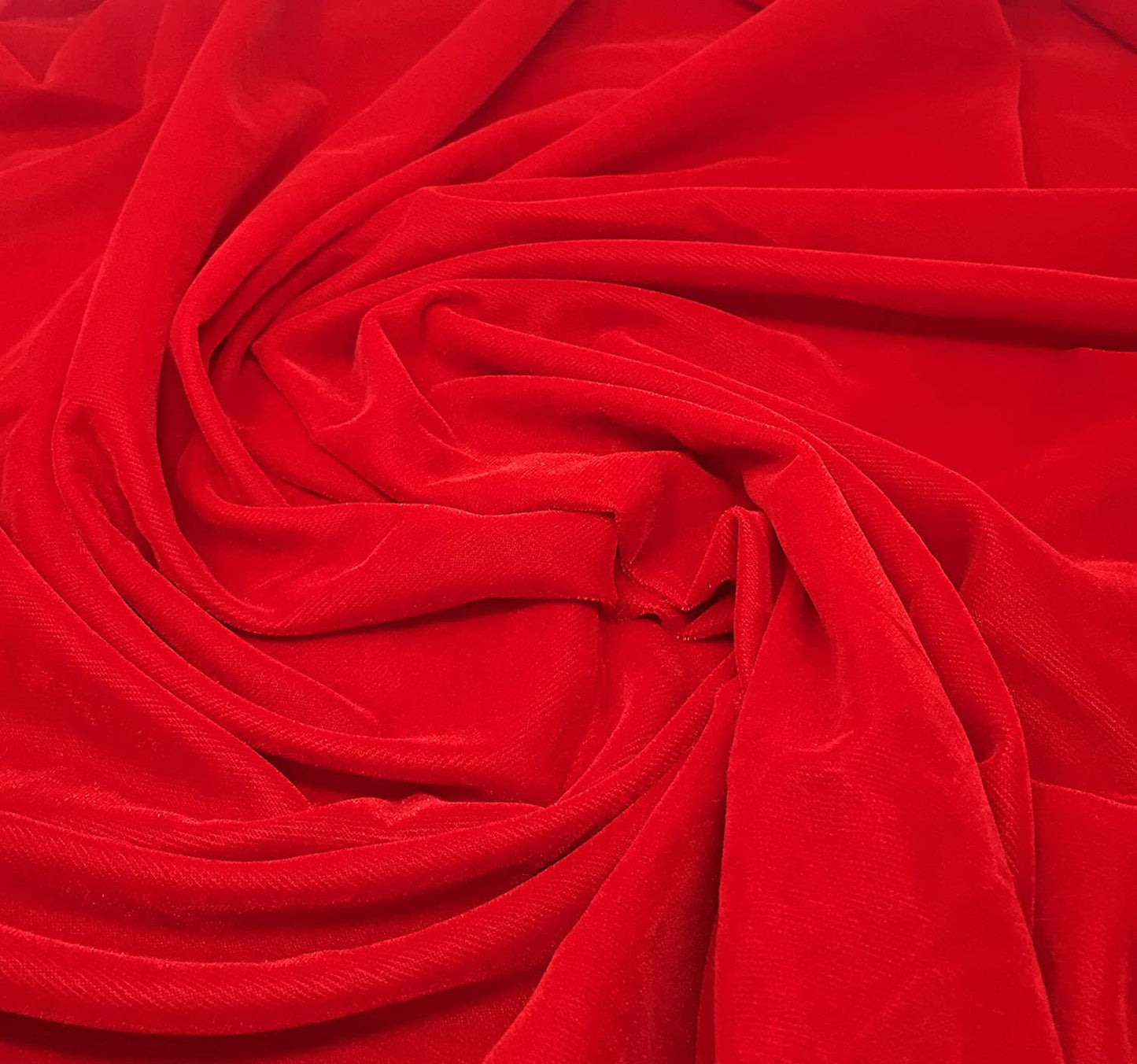 Red Velvet Fabric, Micro 9000, Plain Solid