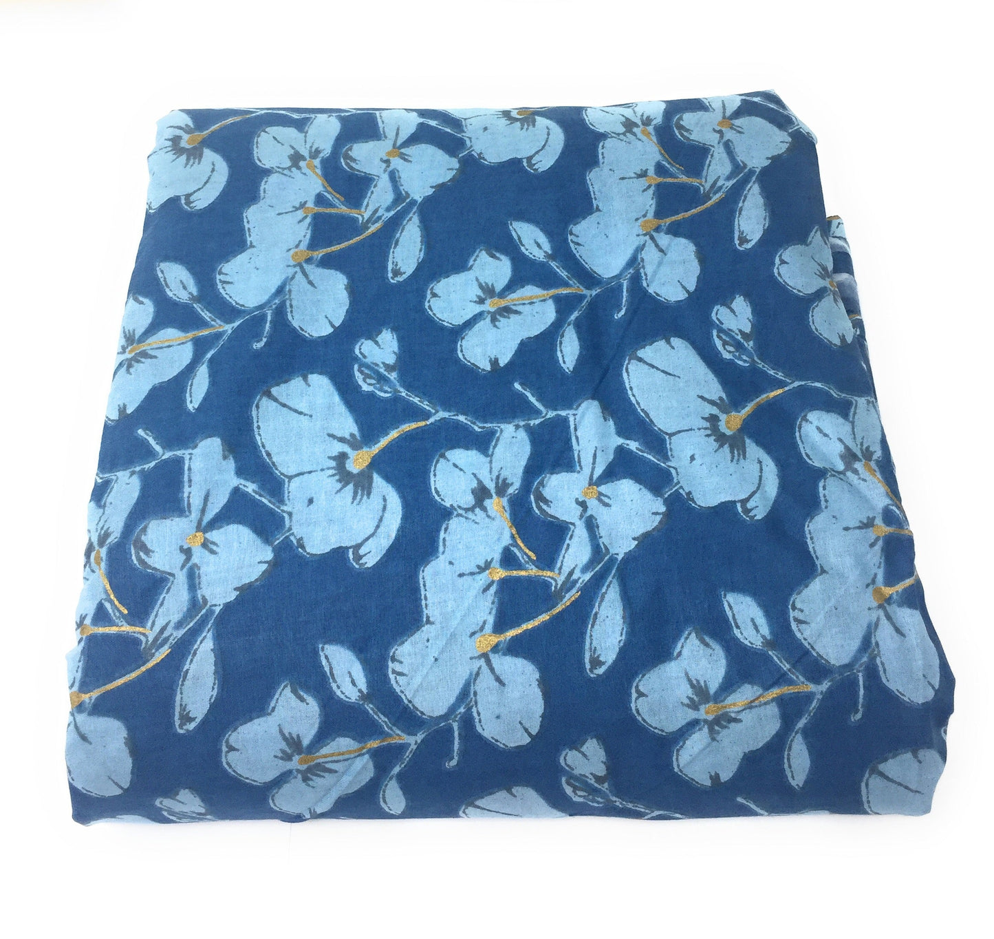 Sanganeri Print Cotton Material Blue