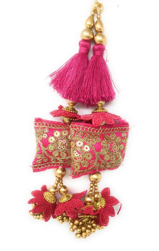 suits with latkan Rani Pink