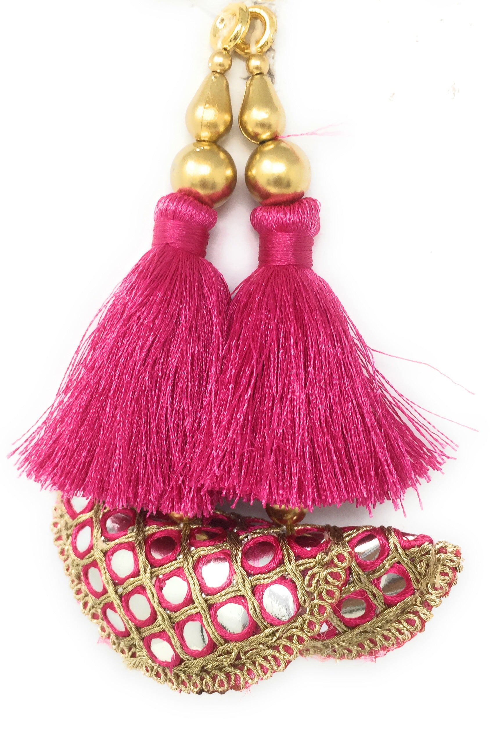 tassels for blouse Rani Pink