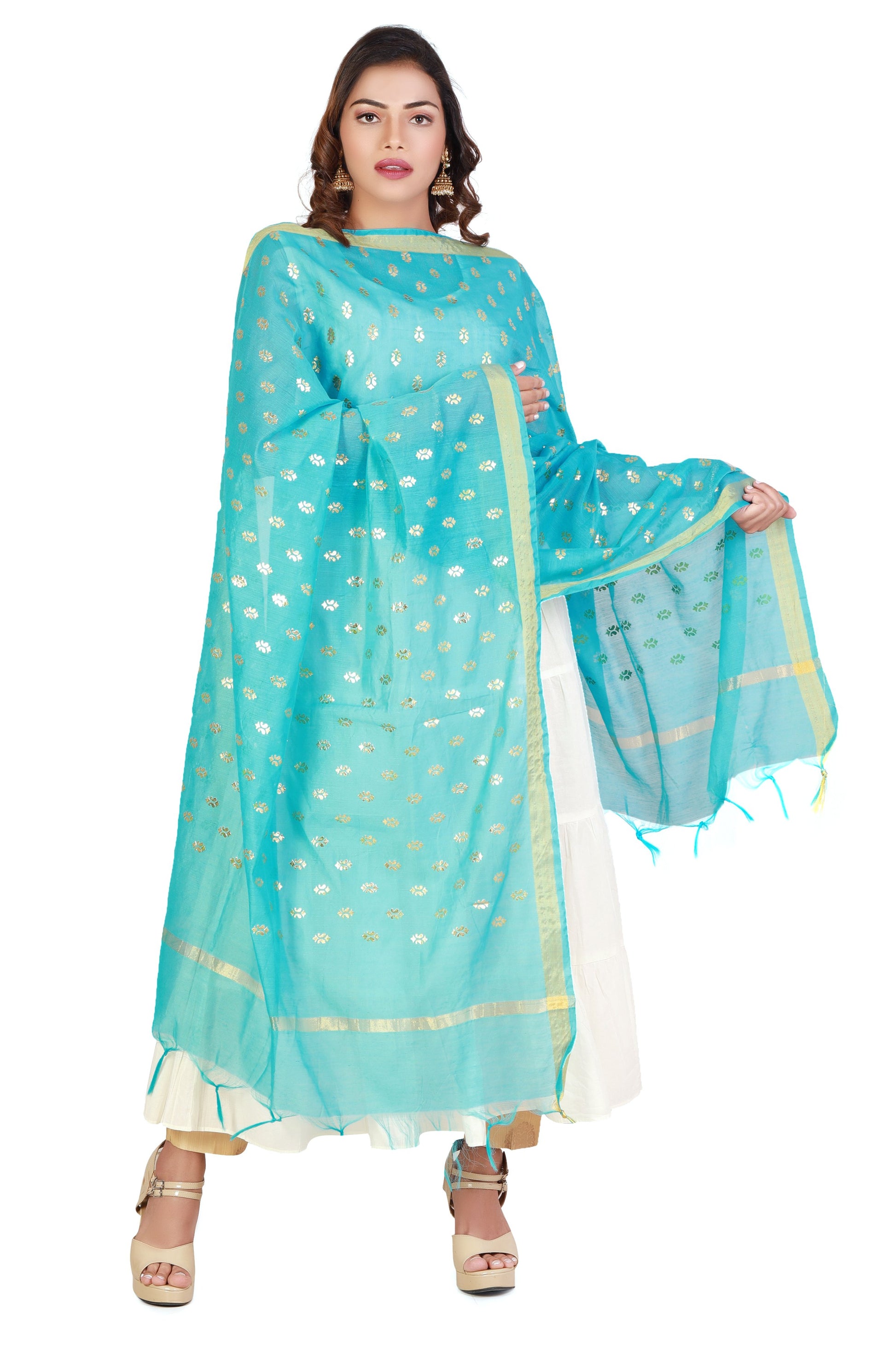 floral print dupatta