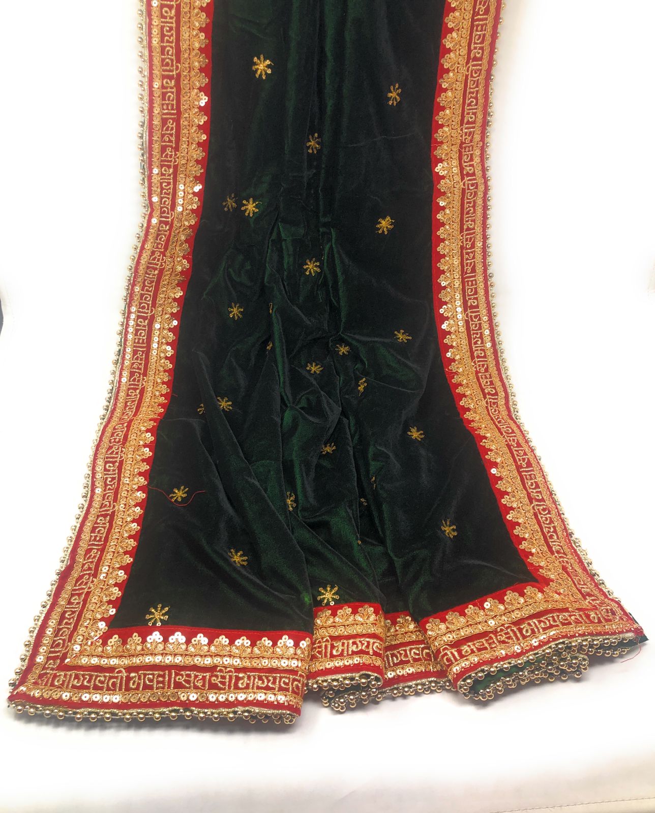 Green Velvet Dupatta