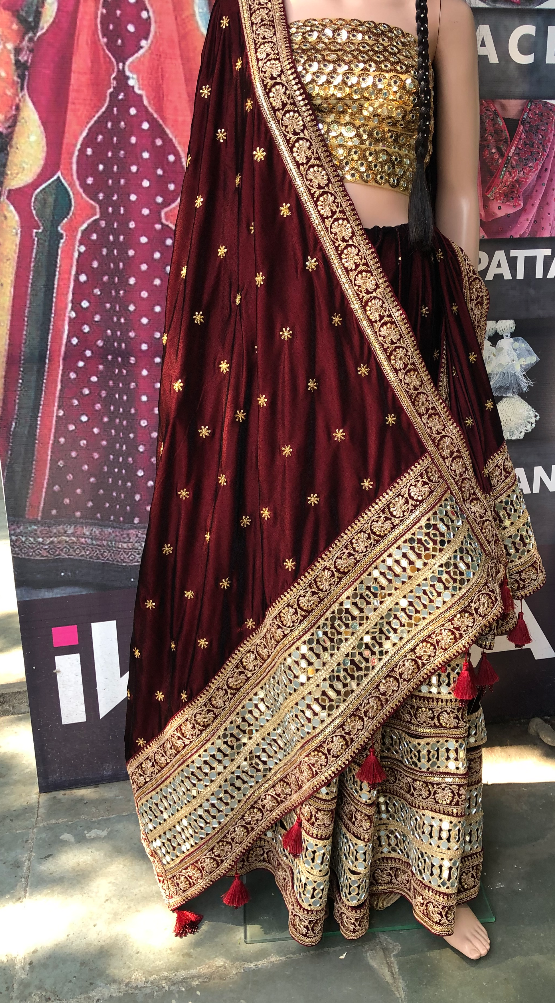 Designer Lehenga Custom Made Wedding Wear Buy Online at Inhika